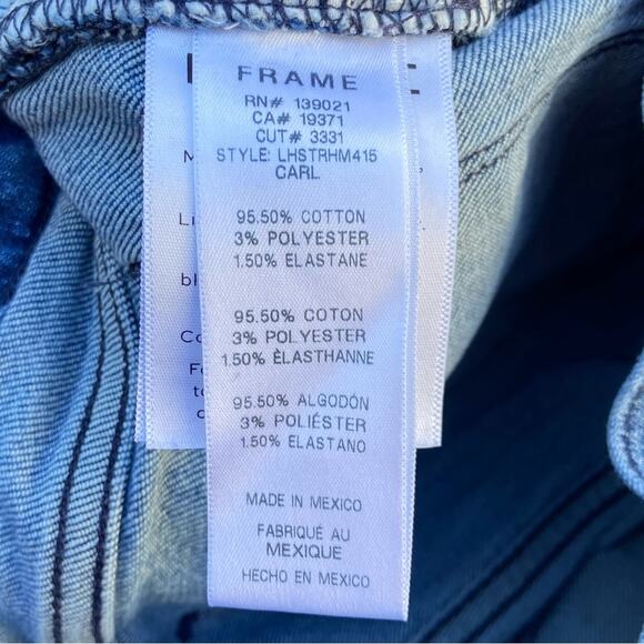 Frame Denim Le High Straight Released Hem Jeans Carl Wash Women’s Size 29 - Picture 10 of 12